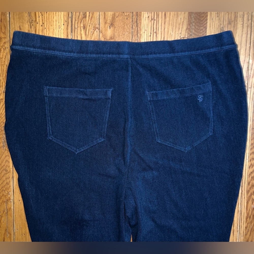 NEW: Susan Graver Petite Cool Touch Denim Pull-On Ankle Jean! Size 20WP. - Picture 9 of 16